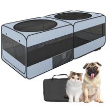 Playpen EighteenTek 2 em 1 para cães e gatos em ambientes internos/externos