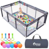 Playpen Orian Baby 127x187cm tamanho GG com bolas e bolsa de transporte