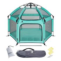 Playpen POP 'N GO Sweet Mint com dossel para bebês e crianças pequenas Playpen POP 'N GO Sweet Mint com dossel para bebês e crianças pequenas