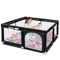 Playpen Suposeu Baby com Tapete Grande - Uso Interno e Externo - Cinza