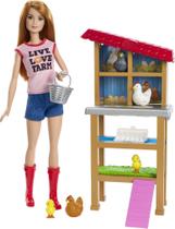 Playset Barbie Careers Chicken Farmer com boneca da moda Playset Barbie Careers Chicken Farmer com boneca da moda