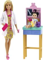 Playset Barbie Careers Pediatra com boneca moderna e acesso