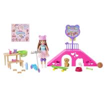 Playset Barbie Chelsea com Boneca - Skatepark - Mattel