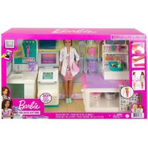 Playset barbie clinica medica com massinha mattel