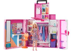 Playset Barbie com Boneca - Dream Closet - Novo Armário dos Sonhos - Fashion e Beauty - Mattel