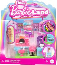 Playset Barbie Mini BarbieLand Hair Salon com Boneca de 1,5 Polegada