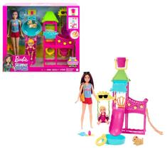 Playset Barbie Parque Aquático da Skipper Com 2 Bonecas Articuladas e Acessórios Chelsea - Mattel - HDK80