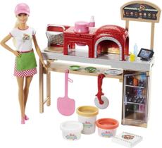 Playset Barbie Pizza Chef - Boneca e Forno com Acessórios Playset Barbie Pizza Chef - Boneca e Forno com Acessórios