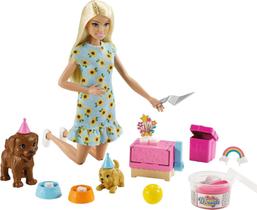 Playset Barbie Sisters e Pets - Aniversário Do Cachorrinho - Mattel