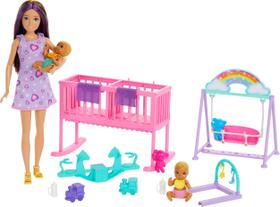Playset Barbie Skipper e Berçário com Bonecas Gêmeas