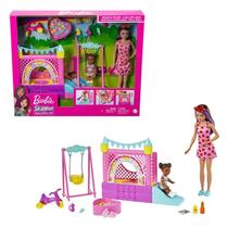 Playset Boneca Barbie Parque Infantil da Skipper Com Boneca Bebê e Acessórios - Babysitters - Mattel - HHB67