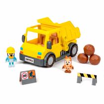 Playset Caminhão Basculante Veículo De Construção Bluey E Bingo Brinquedo Com Caçamba Playset Caminhão Basculante Veículo De Construção Bluey E Bingo Brinquedo Com Caçamba