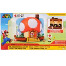 Playset Casa Deluxe do Toad com Boneco Super Mario SUNNY