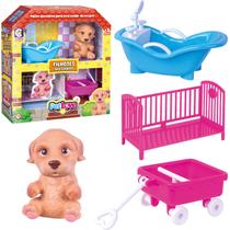 Playset Casinha Com Filhote Cachorro Brinquedo Infantil Para Crianças Divertido Pet Love Criar Histórias - Cotiplás Playset Casinha Com Filhote Cachorro Brinquedo Infantil Para Crianças Divertido Pet Love Criar Histórias - Cotiplás
