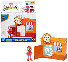 Playset Com Boneco Spidey Amazing Friends Pizzaria - Spider-Man Aventura na Cidade - City Bloks - Hasbro Playset Com Boneco Spidey Amazing Friends Pizzaria - Spider-Man Aventura na Cidade - City Bloks - Hasbro