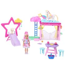 Playset com Mini Boneca Barbie - A Touch of Magic - Chelsea e Pégaso - Color Change - Mattel