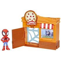 Playset com Mini Figura - Pizzaria - Vida Urbana - Spidey and His Amazing Friends - Hasbro