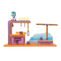 Playset com Mini Figura - Sonic - The Hedgehog - Flying Battery Zone - Candide