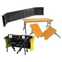 Playset Commentators Corner para bonecos de ação de luta livre Playset Commentators Corner para bonecos de ação de luta livre