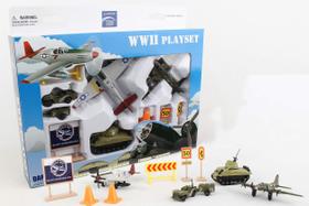 Playset Daron Boeing WWII com 2 modelos de aeronaves, 2 veículos