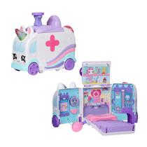 Playset de Ambulância Kindi Kids Hospital Corner Unicorn com Tapete