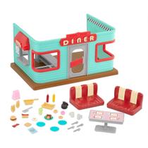 Playset de Casinha Li'l Woodzeez - Drive Thru Diner Li'l Nibbles