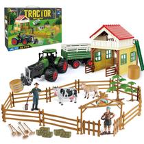 Playset de Trator de Fazenda Joylike com 62 Peças - Para Crianças a partir de 3 Anos