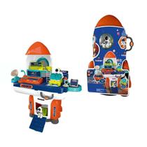 Playset Espacial Com Foguete Astronauta Veículo Luz E Som Playset Espacial Com Foguete Astronauta Veículo Luz E Som