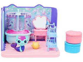 Playset Gabbys Dollhouse Banheiro de Luxo com a - MerCat Sunny Brinquedos 8 Peças