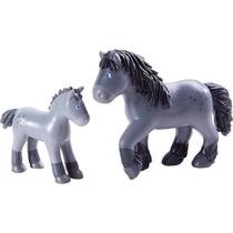Playset HABA Little Friends, mamãe e bebê Cassandra Horse Playset HABA Little Friends, mamãe e bebê Cassandra Horse