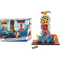 Playset - Hot Wheels - City - Super Loja de Pneus - Mattel