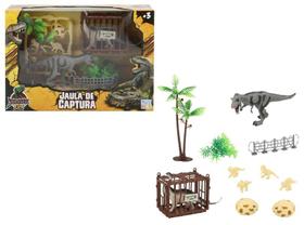 Playset Jaula Militar de Captura de Dinossauros Com Bonecos e Acessórios - Jurassic Fun - Multikids - BR1781