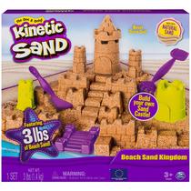 Playset Kinetic Sand Beach Sand Kingdom com 1,36 kg de areia Playset Kinetic Sand Beach Sand Kingdom com 1,36 kg de areia