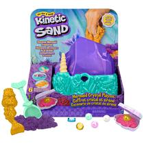 Playset Kinetic Sand Mermaid Crystal com 500 g de areia por mais de 3 anos