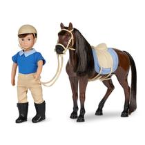 Playset Lori Dolls Brian & Barnaby Mini Boy com cavalo Playset Lori Dolls Brian & Barnaby Mini Boy com cavalo
