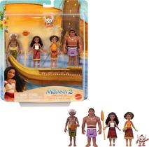 Playset Mattel Disney Moana 2 - Canoa da Moana com 5 Bonecas