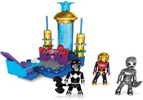 Playset Mega Construx Mighty Morphin Power Rangers - Centro de Comando de Zordon com 3 Figuras