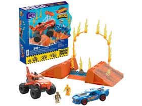 Playset Mega Hot Wheels Monster Trucks - Tiger Shark Chomp Course Mattel 245 Peças