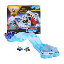 Playset Monster Jam Mini Megalodon Race com 2 caminhões 1:87 Playset Monster Jam Mini Megalodon Race com 2 caminhões 1:87
