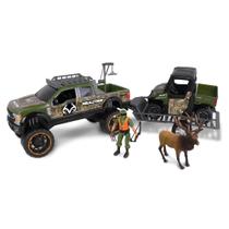 Playset NKOK Realtree em escala 1/18 com Ford F-250 e Polaris Playset NKOK Realtree em escala 1/18 com Ford F-250 e Polaris