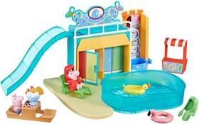 Playset Parque Aquático da Peppa -Peppa Pig- 2 Figuras e Acessórios - F6295 - Hasbro