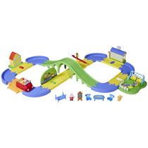 Playset Peppa Pig em toda a cidade de Peppa com pista de carros de mais de 3 anos Playset Peppa Pig em toda a cidade de Peppa com pista de carros de mais de 3 anos