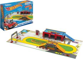 Playset Pista Pit Stop Hot Wheels Xalingo 19 peças Playset Pista Pit Stop Hot Wheels Xalingo 19 peças
