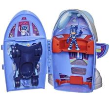 Playset PJ Masks 2 em 1 HQ com boneco de ação Catboy e carro de gato