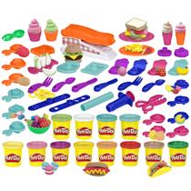 Playset Play-Doh Kitchen Creations Fun Factory com 12 latas