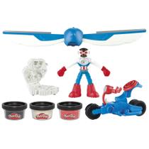 Playset Play-Doh Marvel Capitão América Moto-Slicer 4+ anos Playset Play-Doh Marvel Capitão América Moto-Slicer 4+ anos