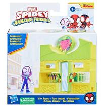 Playset PLK Spidey CITY BLOCKS Supermercado Amazing Friends Hasbro F8361
