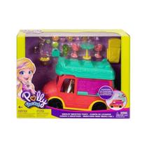 Playset Polly Boneca Loira e Food Truck 2 em 1 - Mattel