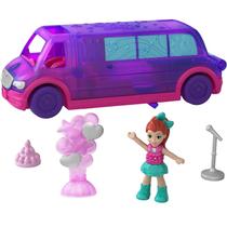 Playset Polly Pocket Pollyville Party Limo com boneca Micro Lila