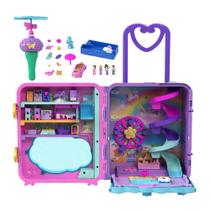 Playset Polly Pocket Pollyville Resort - Com 4 Bonecas e Carro